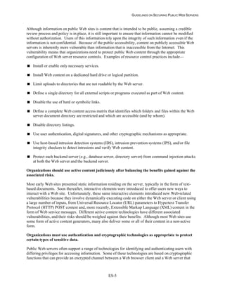 Security Web Servers