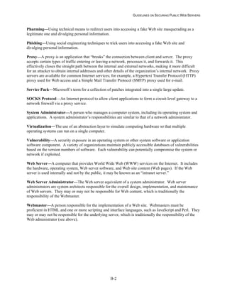 Security Web Servers