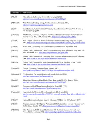 Security Web Servers