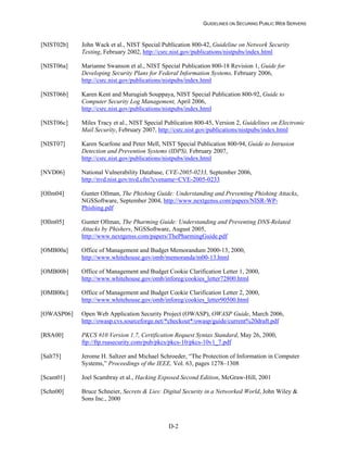 Security Web Servers