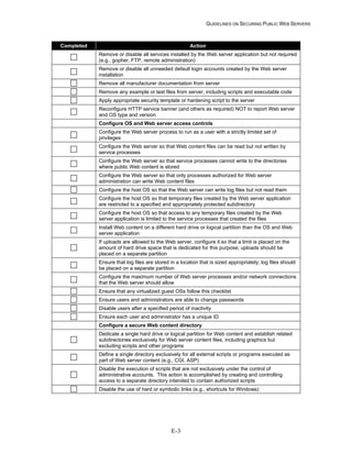 Security Web Servers