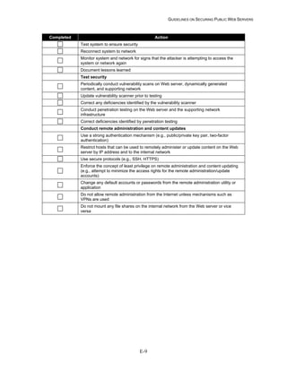 Security Web Servers