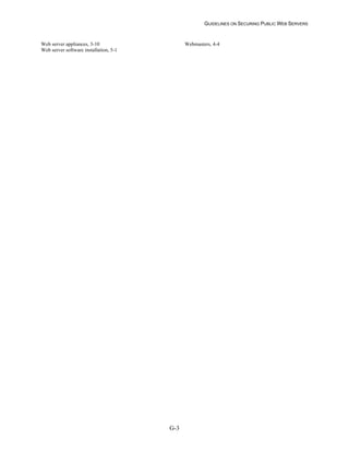 Security Web Servers