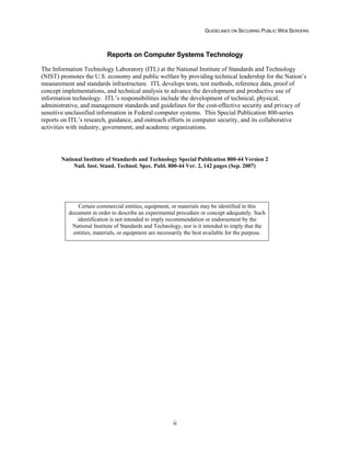 Security Web Servers