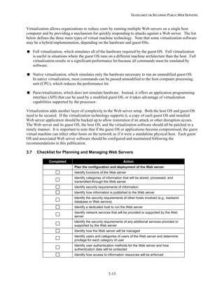 Security Web Servers