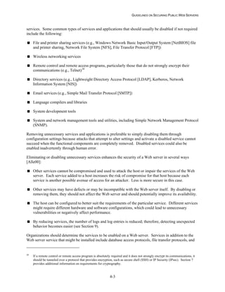 Security Web Servers