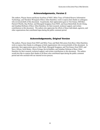 Security Web Servers