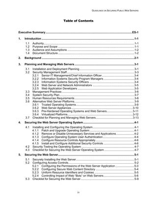 Security Web Servers