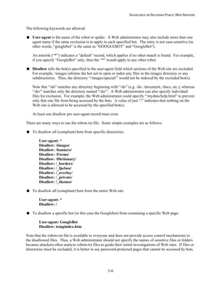 Security Web Servers