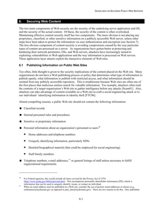 Security Web Servers