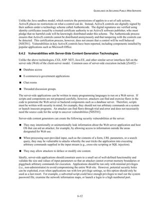 Security Web Servers