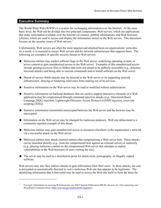 Security Web Servers