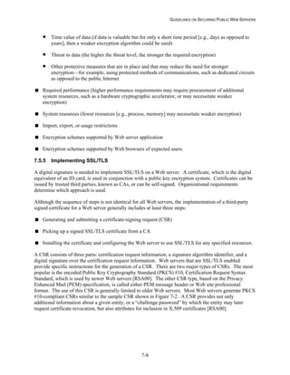 Security Web Servers