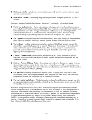 Security Web Servers