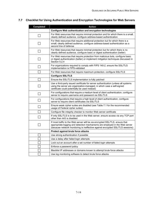 Security Web Servers