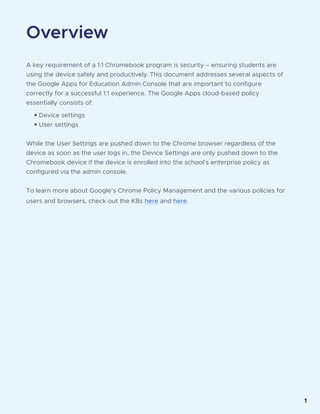 Best practices to shape and secure your 1:1 Chromebook program | PDF
