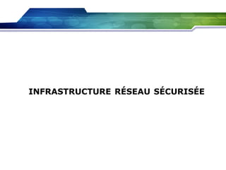 INFRASTRUCTURE RÉSEAU SÉCURISÉE

 
