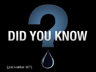 (¿LO SABÍAS TÚ?) 