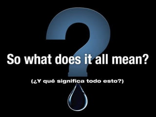 (¿Y qué significa todo esto?)
 