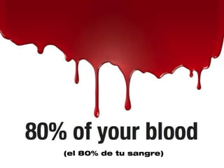 (el 80% de tu sangre)
 