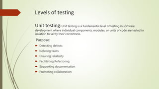 Software testing and types.pptx
