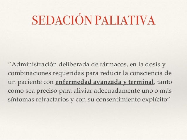 Sedacion Paliativa En Urgencias
