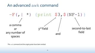 sed and awk | PPTX
