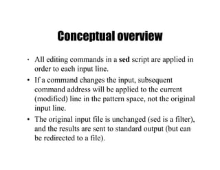 Basic and advance idea of Sed and Awk script with examples | PDF