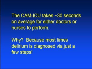 Sedação e analgesia e delirio