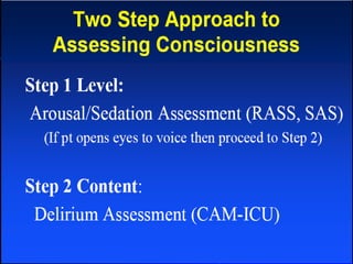 Sedação e analgesia e delirio