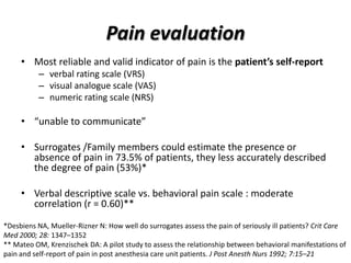 Sedation and analgesia in ICU | PPTX