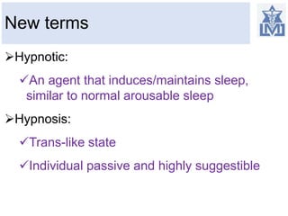 Sedative hypnotics-1 | PPTX
