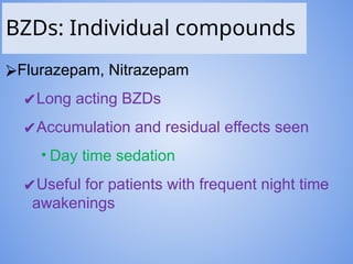 Sedative Compound Sedatives hypnotic and their management. | PPTX