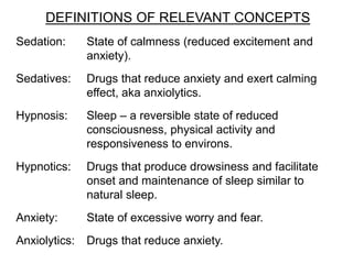 Pharmacology of Sedative and Hypnotics Drugs | PDF