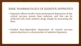 Sedative and hypnotics | PPTX