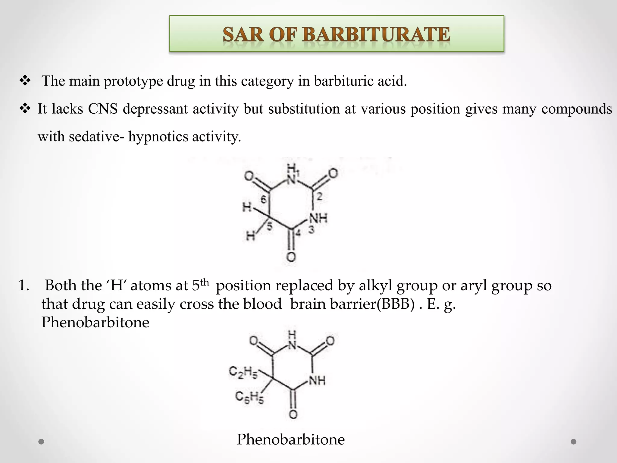 Sedative & Hypnotics Drugs _ Medicinal Chemistry - I | PPTX