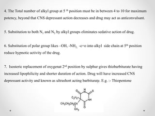 Sedative & Hypnotics Drugs _ Medicinal Chemistry - I | PPTX