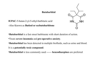 Drugs acting on Central Nervous System - Sedatives and hypnotics.pptx