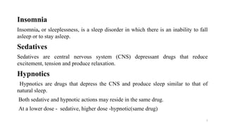 Sedatives and Hypnotics Medicinal chemistry | PPTX