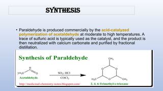 Comprehensive overview of medicinal chemistry of Paraldehyde | PPTX