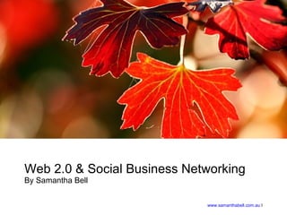 Web 2.0 & Social Business Networking By Samantha Bell 