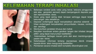 Sediaan inhalasi di farmasi rumah sakit I | PPTX