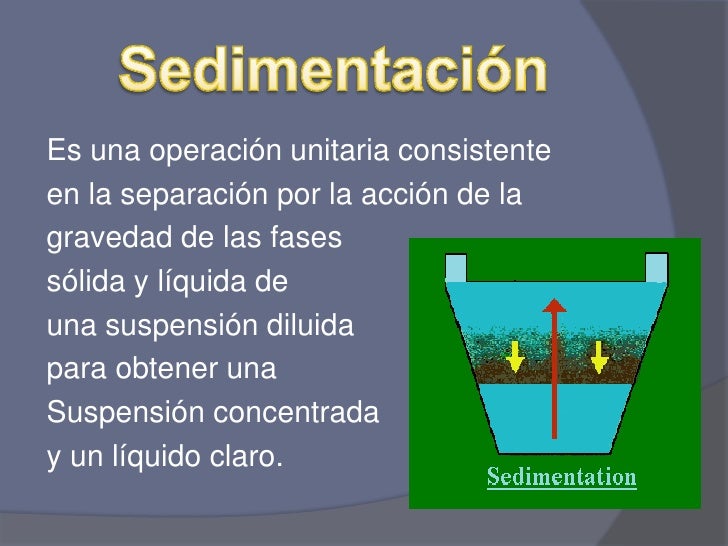 Sedimentación