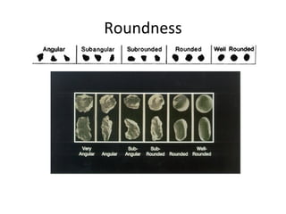 Roundness Classification Table Sedimentary Rocks 1 | PPT