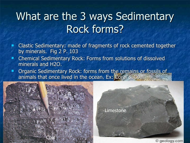 How are sedimentary rocks made?