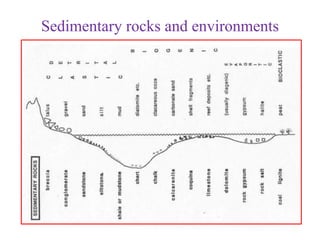 Sedimentary rocks and environments
 