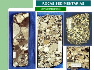 ROCAS SEDIMENTARIAS
CONGLOMERADOS
 