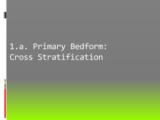 1.a. Primary Bedform:
Cross Stratification
 