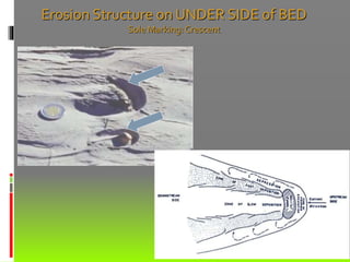 Erosion Structure on UNDER SIDE of BED
Sole Marking:Crescent
 