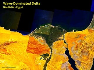 Wave-Dominated Delta
Nile Delta - Egypt
Source: Worldwind NASA
 